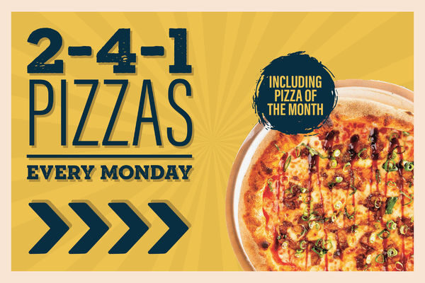 2 for 1 Pizzas at The Radcliffe Arms